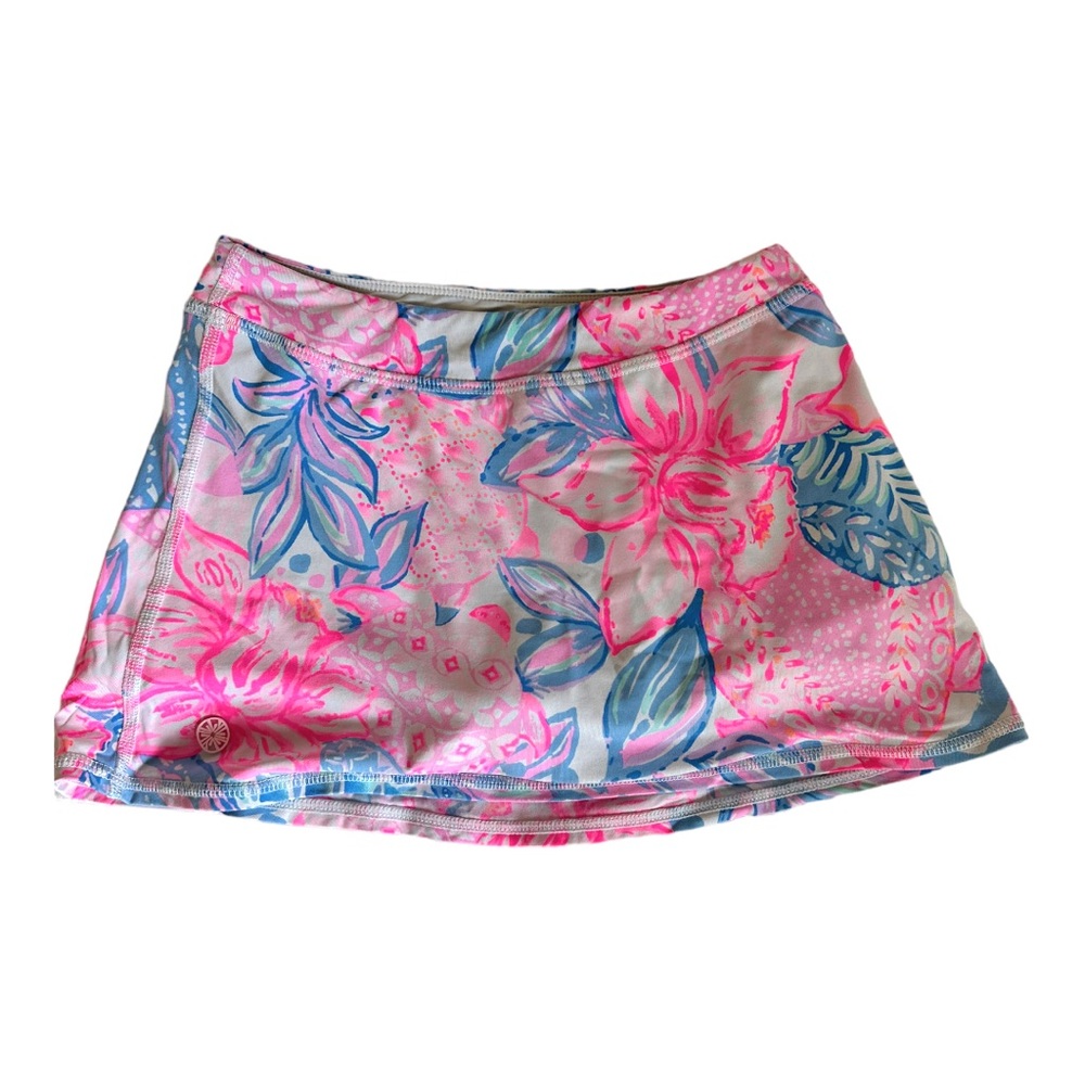 🩷Lilly Pulitzer Girls Luxletic Aila Skirt Pink Isle - size Medium